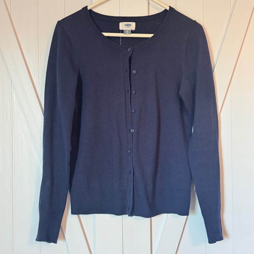 Navy blue women’s old navy cardigan